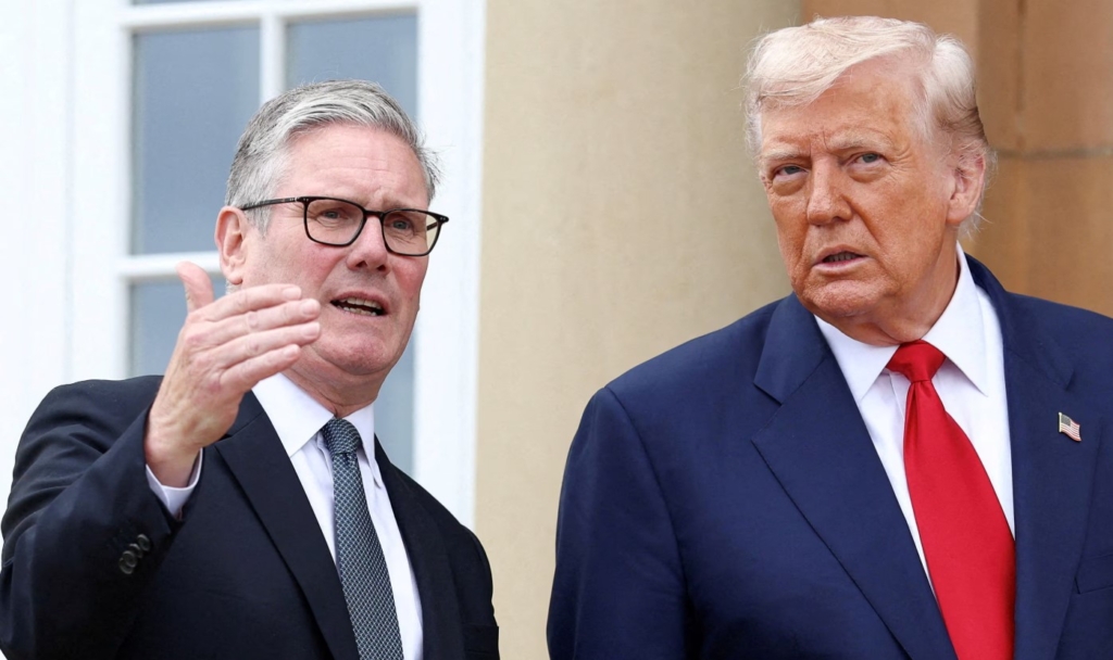 Trump takohet me Starmer  dy liderët diskutojnë për tregtinë dhe çështjet  e nxehta 